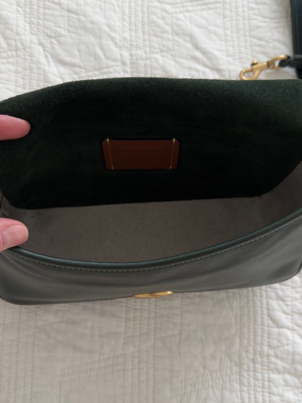Coach Soft Tabby Shoulder Bag with Signature 'C' Hardware - Picture 5 of 7